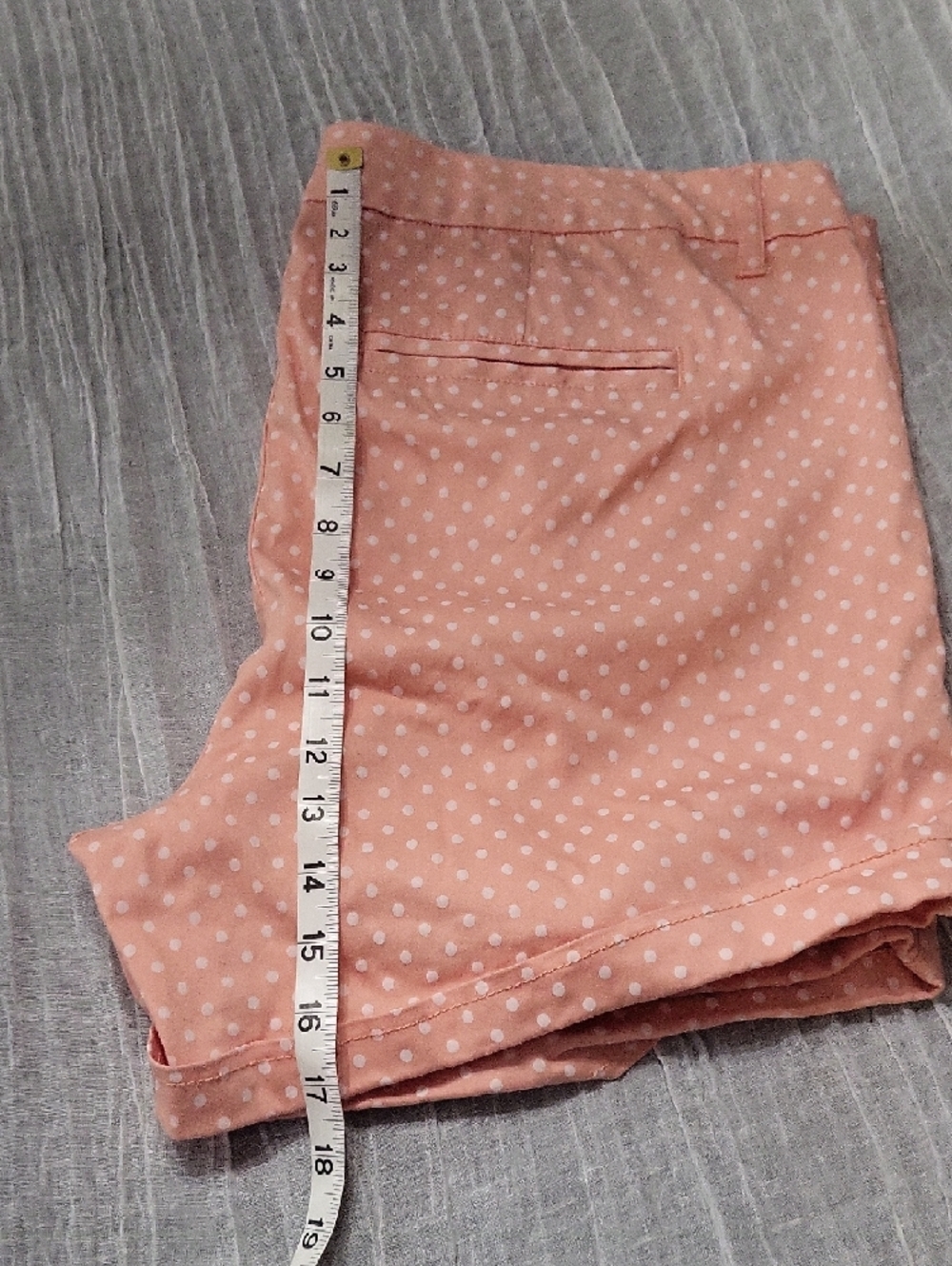 Torrid Size 16 Peach Pink Polka Dot Women's Shorts - Picture 7 of 10